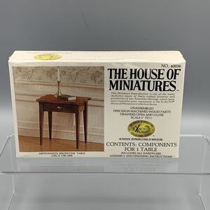 The House of Miniatures 1 Table Dollhouse Kit 40036 X-ACTO Sealed NOS Side Table